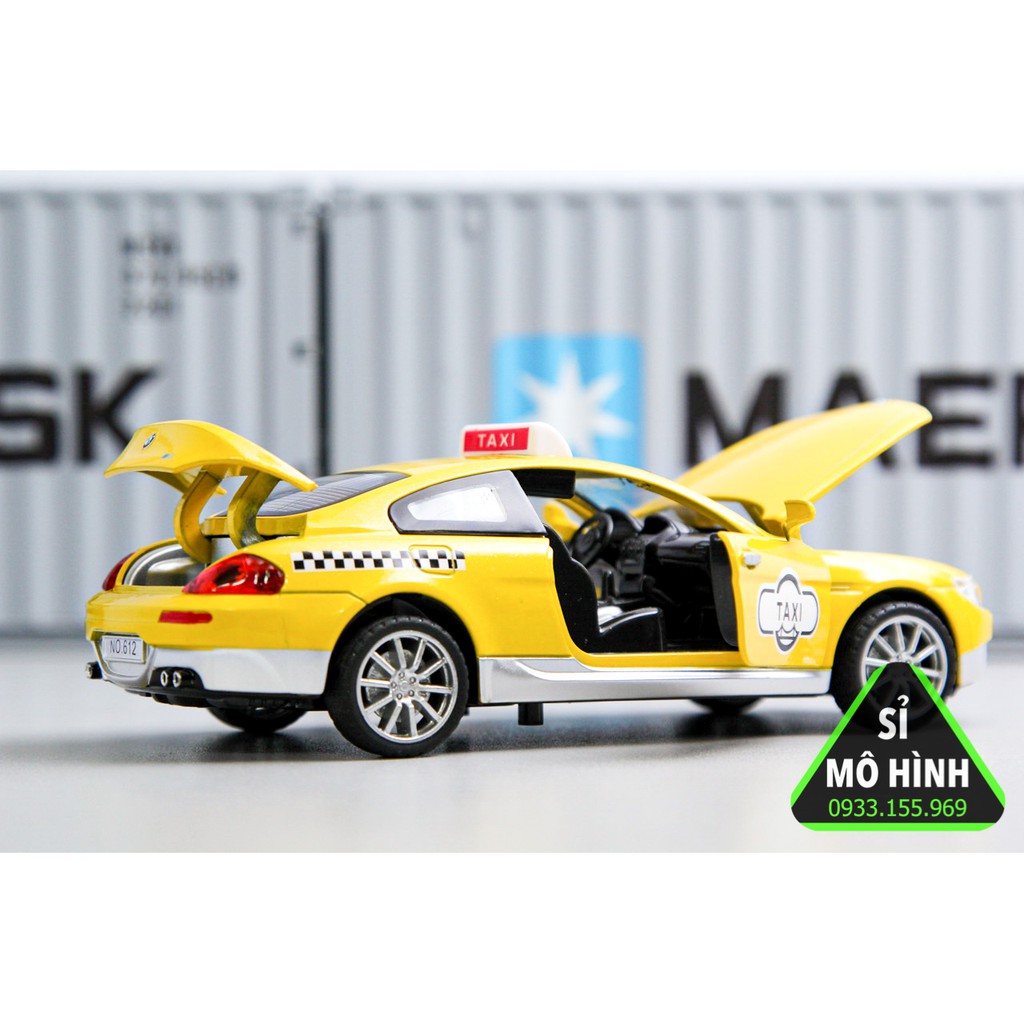 [ Sỉ Mô Hình ] Xe mô hình xe taxi BMW M6 1:32