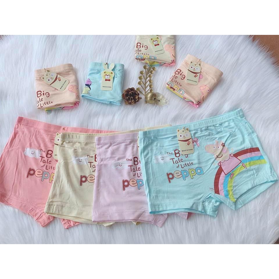 QUẦN ĐÙI COTTON HÌNH LỢN PEPPA CHO BÉ (MÃ 8051)