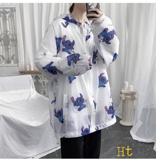 Áo gió Stich Chất liệu gió lì H2B868