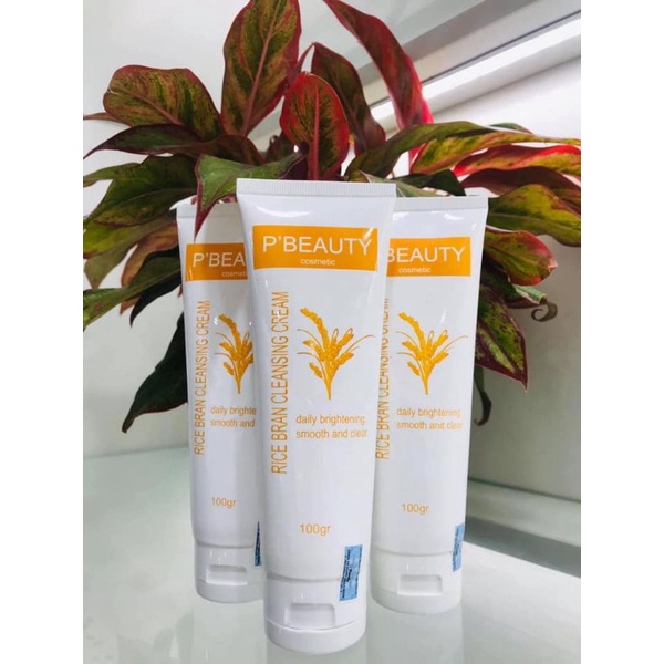 Sữa rửa mặt cám gạo P'beauty với thành phần cám gạo nuôi dưỡng da sâu từ bên trong