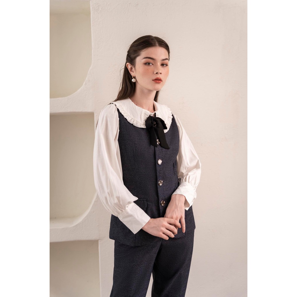 Áo sơ mi + áo ghile + quSet Anna