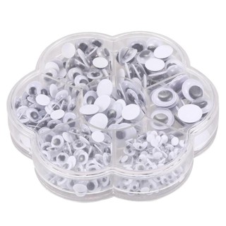 Hộp 700 Mắt Giả nhiều cỡ mắt liếc, mắt thú Dùng Để Làm thủ công - có sẵn keo