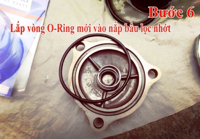 RON NẮP LỌC NHỚT SATRIA/RAIDER/GSX/FX/GD110/Viva Fi (Oring to và nhỏ)