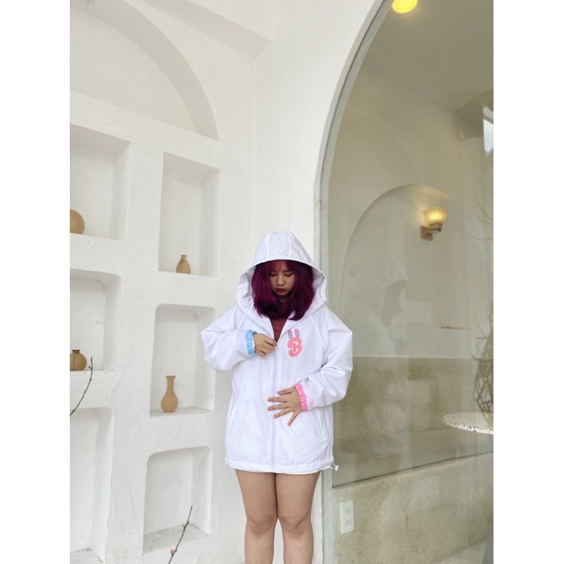 Áo khoác Bernice Carrot Trắng chống nước 90% (Jacket Bernice Carrot - White) | BigBuy360 - bigbuy360.vn