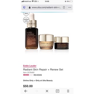 Set dưỡng da Estee lauder travel size
