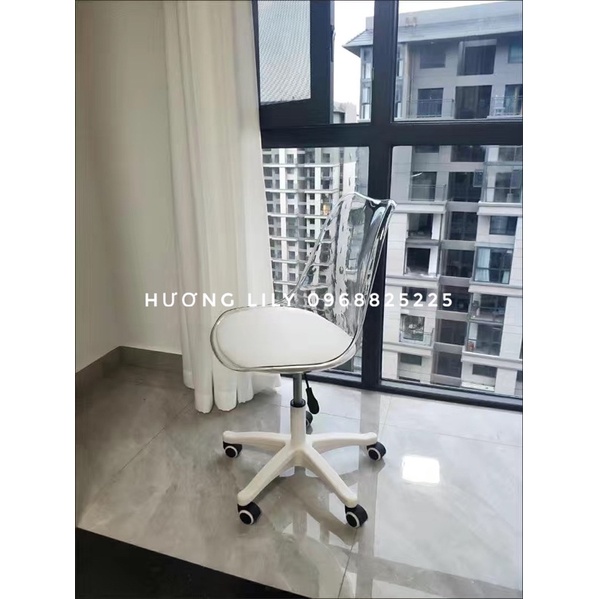 ghế trong suốt, ghế xoay có điều chỉnh cao thấp