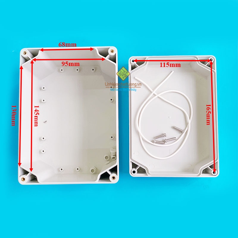 Hộp nhựa 180x130x105mm chống ẩm