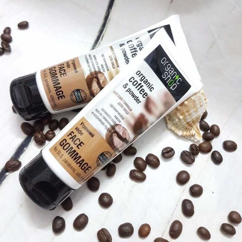 Kem tẩy da chết Organic Shop Organic Coffee & Powder
