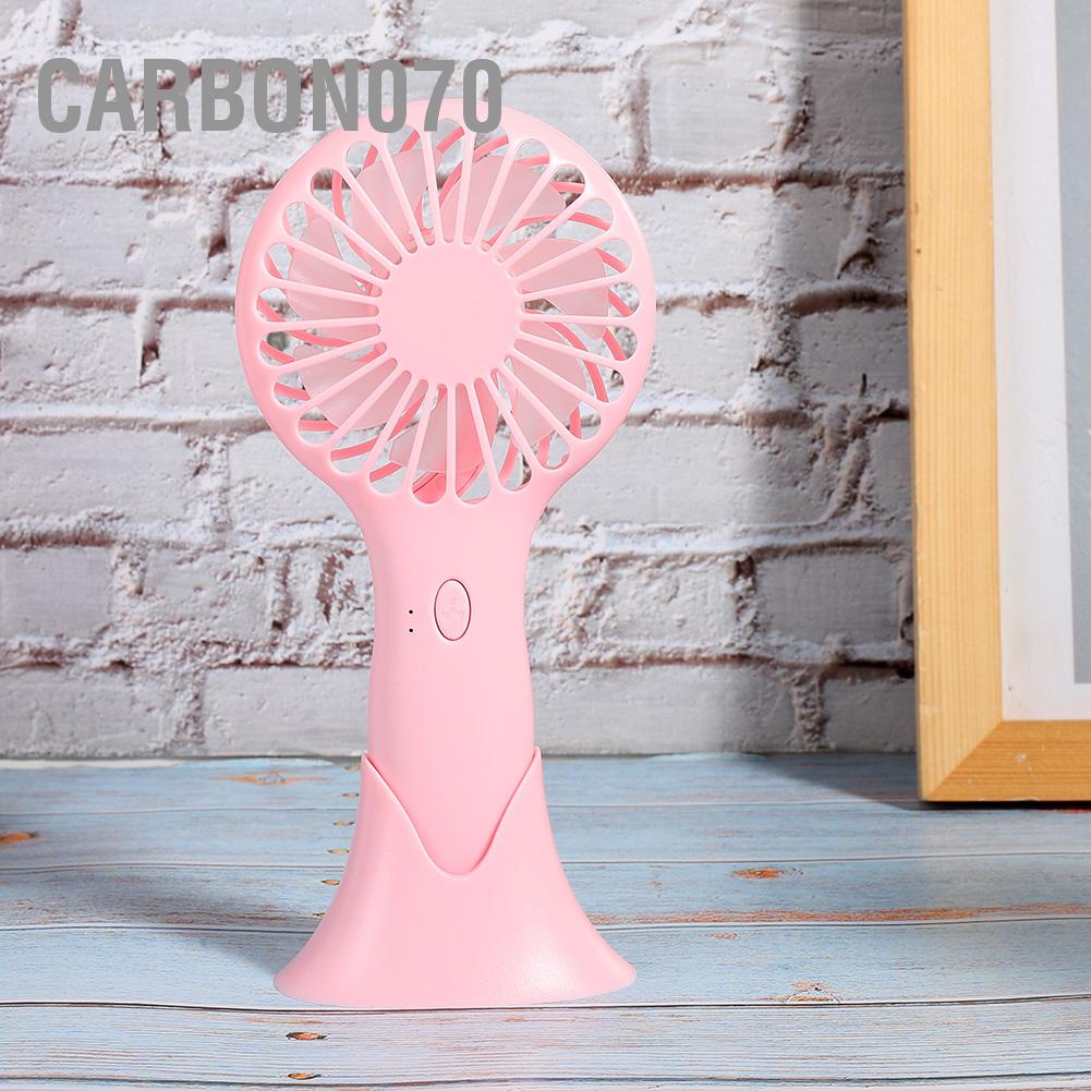 Quạt điện cầm tay nhỏ nhắn để bàn có 3 mức độ gió di động dùng cho văn phòng và tại nhà