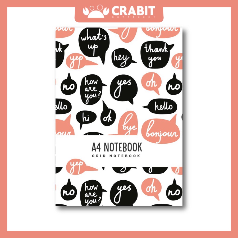 Sổ tay Crabit A4 - Grid Notebook - Question