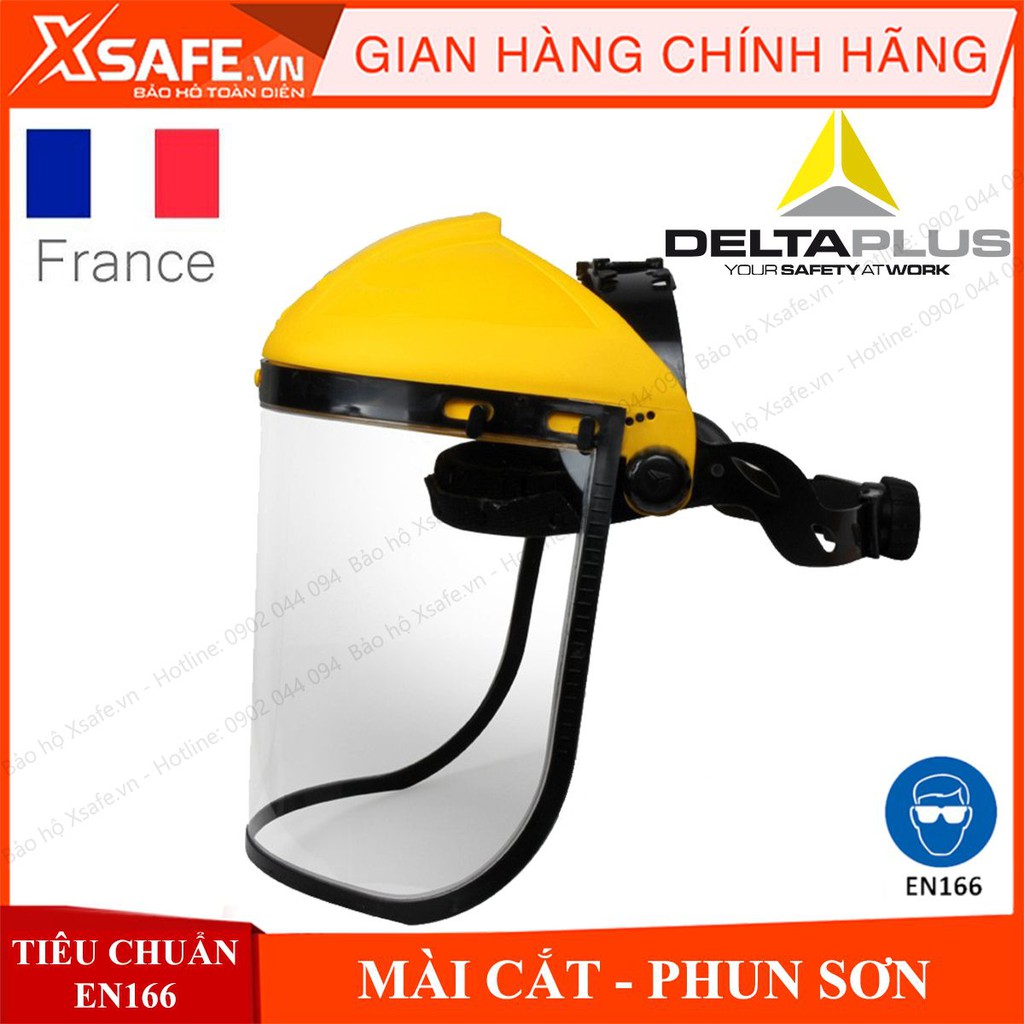 Mặt nạ mài cắt Deltaplus Balbi2 kính bảo hộ chống văng bắn, hóa chất, bảo vệ mắt, mũi, miệng Chính hãng - Xsafe