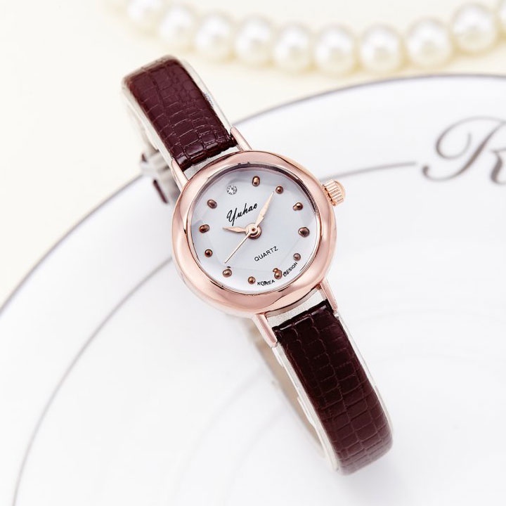 Đồng hồ nữ dây da thời trang Yuhao SP710 (Nhiều màu lựa chọn)