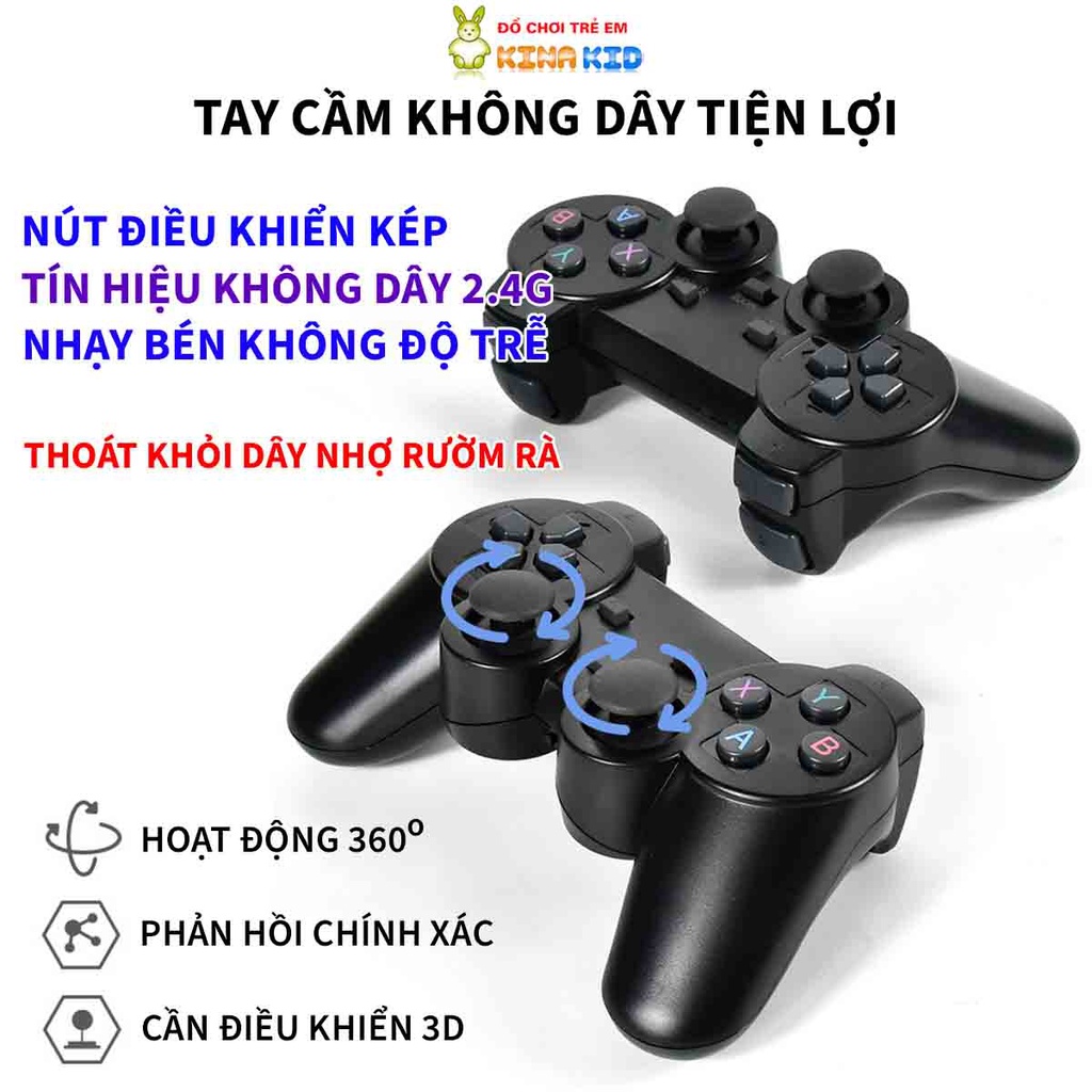 Máy Chơi Game Stick PSP G10, Tay Cầm Không Dây 2.4G, Kết Nối Tivi, Cổng HDMI, Chơi Game PSP Độ Nét Cao
