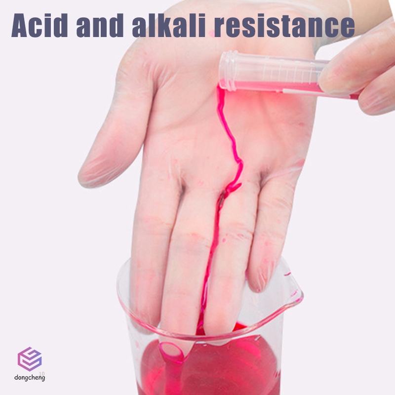 (Hàng Mới Về) Set 50 Cặp Găng Tay Pvc Trong Suốt Dùng Một Lần Chống Thấm Nước / Dầu