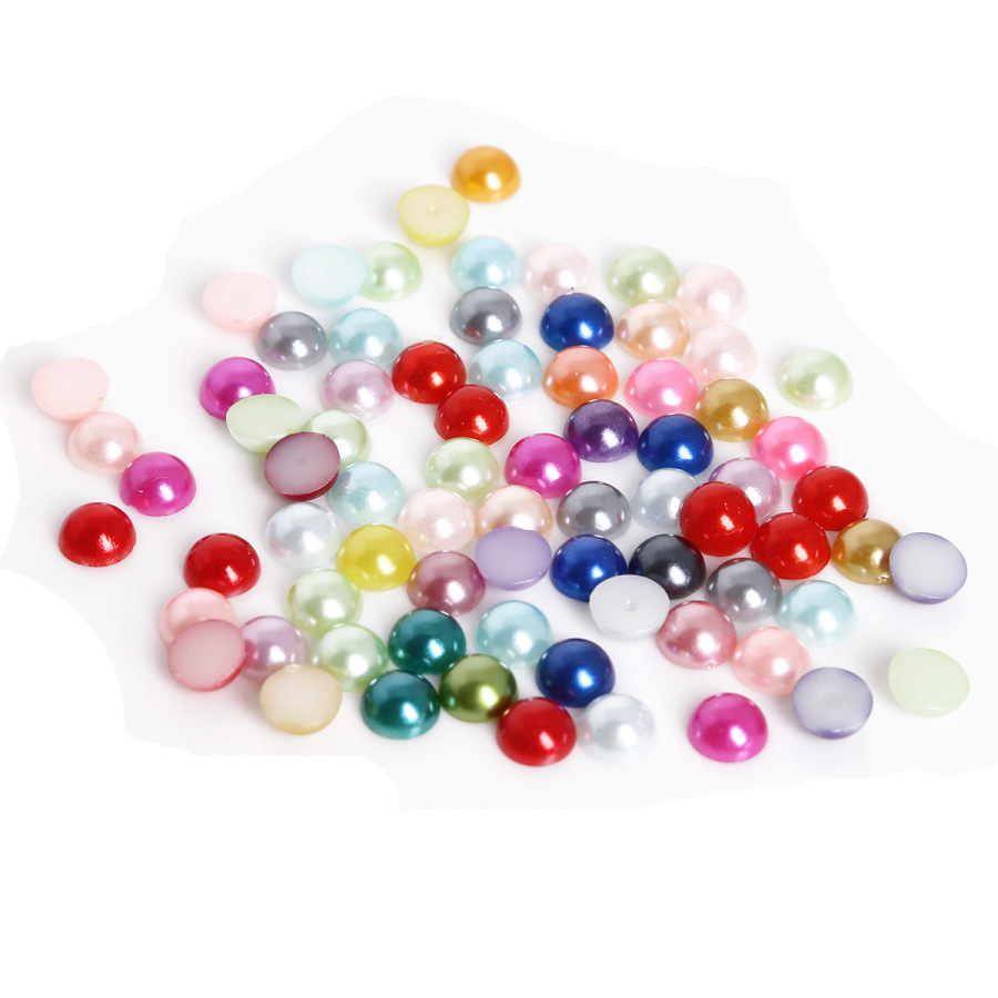 Set 200 Viên Đá 8mm Bằng Nhựa Abs Dùng Để Trang Trí Túi Xách