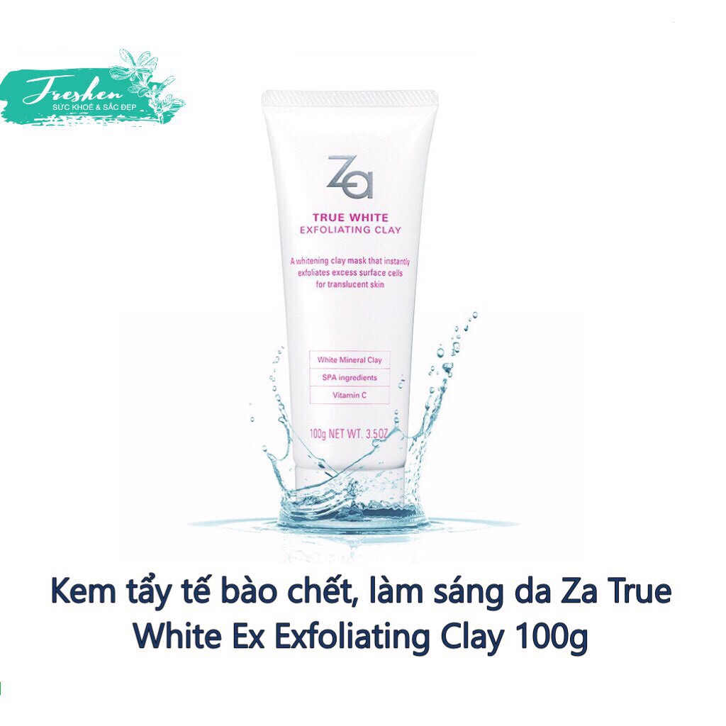 Kem tẩy tế bào chết, làm sáng da Za True White Ex Exfoliating Clay 100g