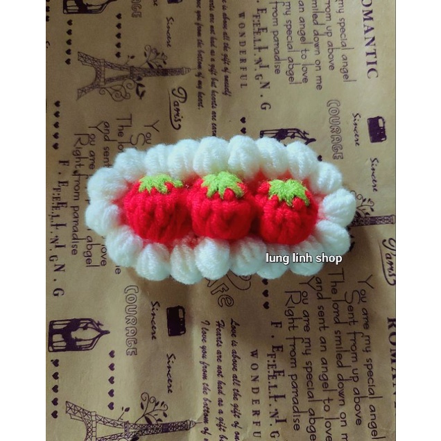 Kẹp tóc len hanmade