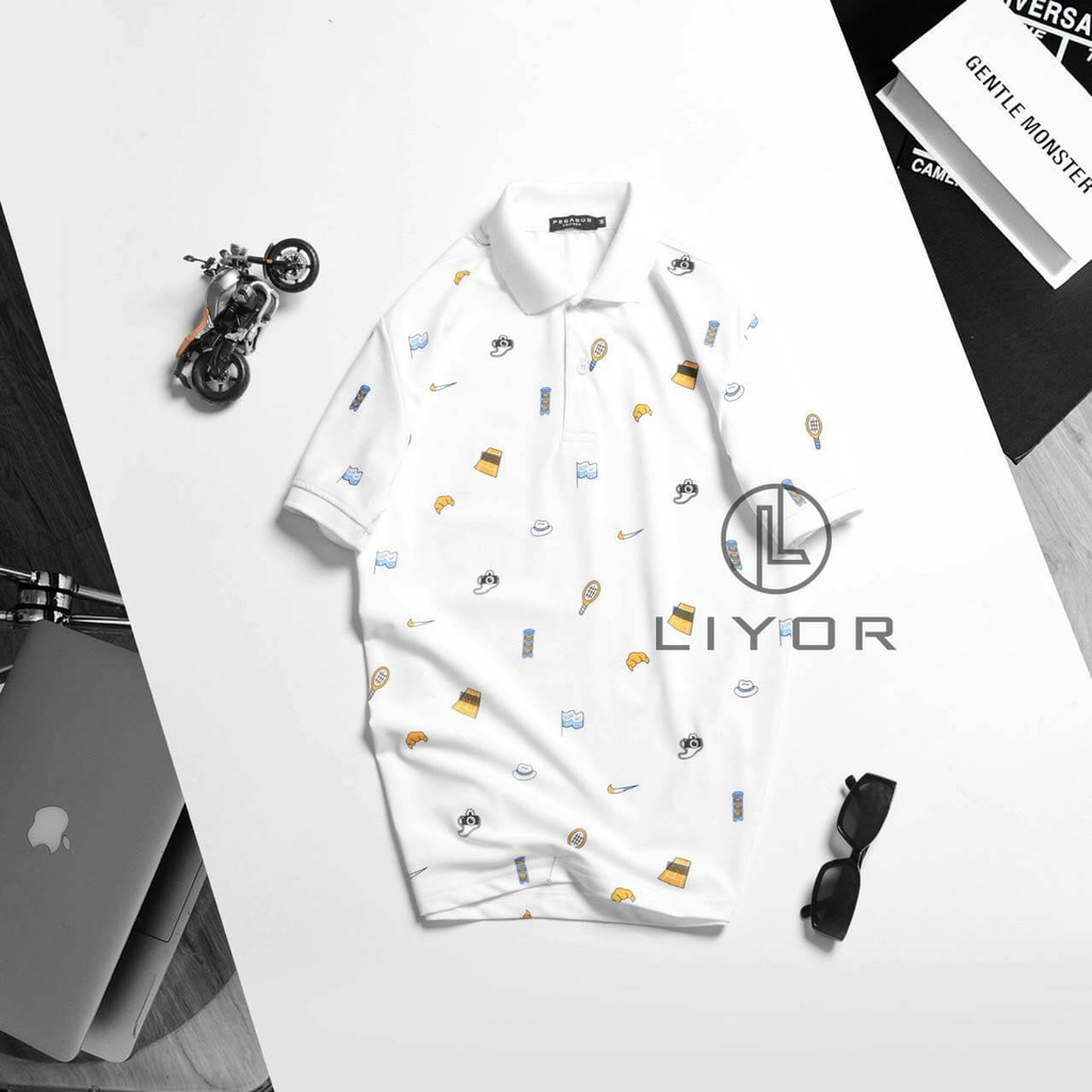 Áo phông nam có cổ, áo polo basic Liyorstore in họa tiết đẹp - ACB4082