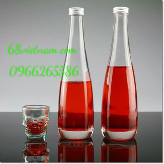Combo 2 Chai Thuỷ Tinh Water 500ml Cao Cấp Đựng Nước Cho Các Hội Nghị, Khách Sạn