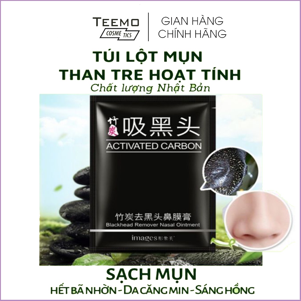 Mặt Nạ Lột Mụn Đầu Đen Chiết Xuất Than Tre Hoạt Tính Mùi Thơm Nhẹ Mát Biioaqua/Images - Lột Sạch Mụn Cám, Đầu Đen