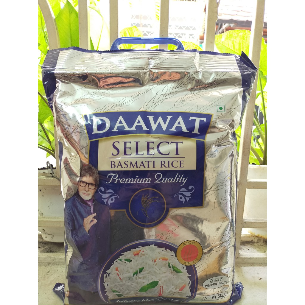 Gạo Basmati India Daawat 5kg Ấn Độ ngăn ngừa tiểu đường