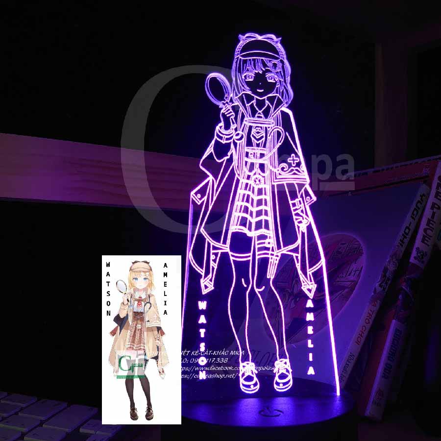 Đèn Ngủ Virtual YouTuber Watson Amelia Type 01
