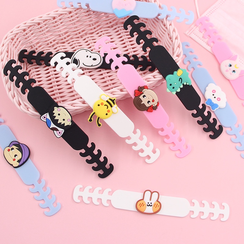 Set 2 Phụ Kiện Dây Đeo Khẩu Trang Tùy Chỉnh Tiện Dụng Cho Người Lớn Và Trẻ Em