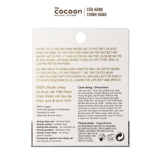 Cà phê Tẩy da chết môi cocoon 5g