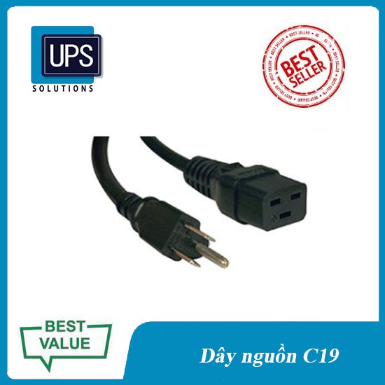 ✅Dây Nguồn vào C19-UK/ C19-C20 Dành Cho UPS, PDU... 5.0