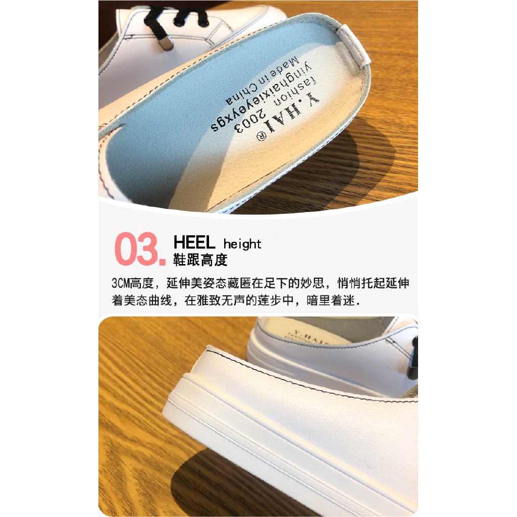 Giày Thể Thao Canvas Hở Gót Màu Trắng Thời Trang Cho Nữ | BigBuy360 - bigbuy360.vn