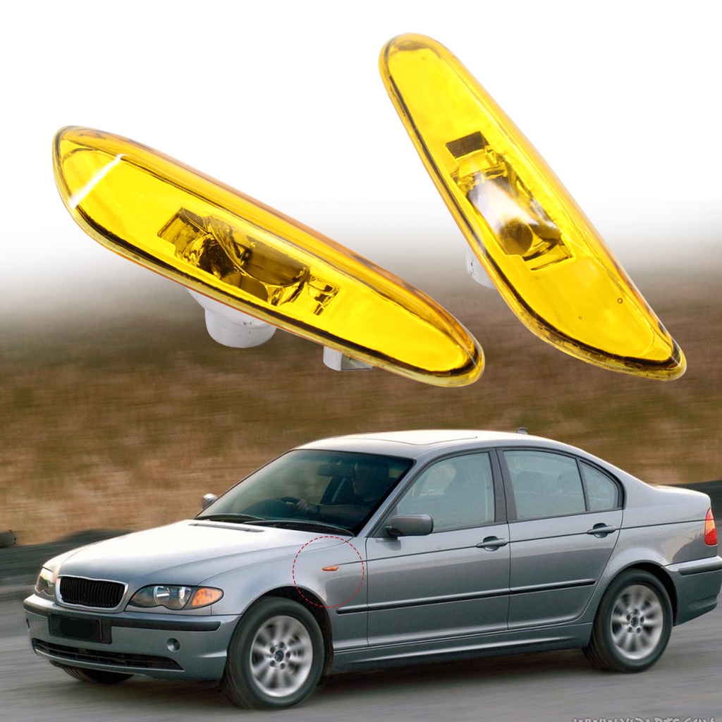 Set 2 Ốp Đèn Báo Tín Hiệu Xi Nhan Dành Cho Ô Tô 63137165915 63137165916 Phụ Kiện Cho Xe Hơi BMW 3 Series E46 02-05