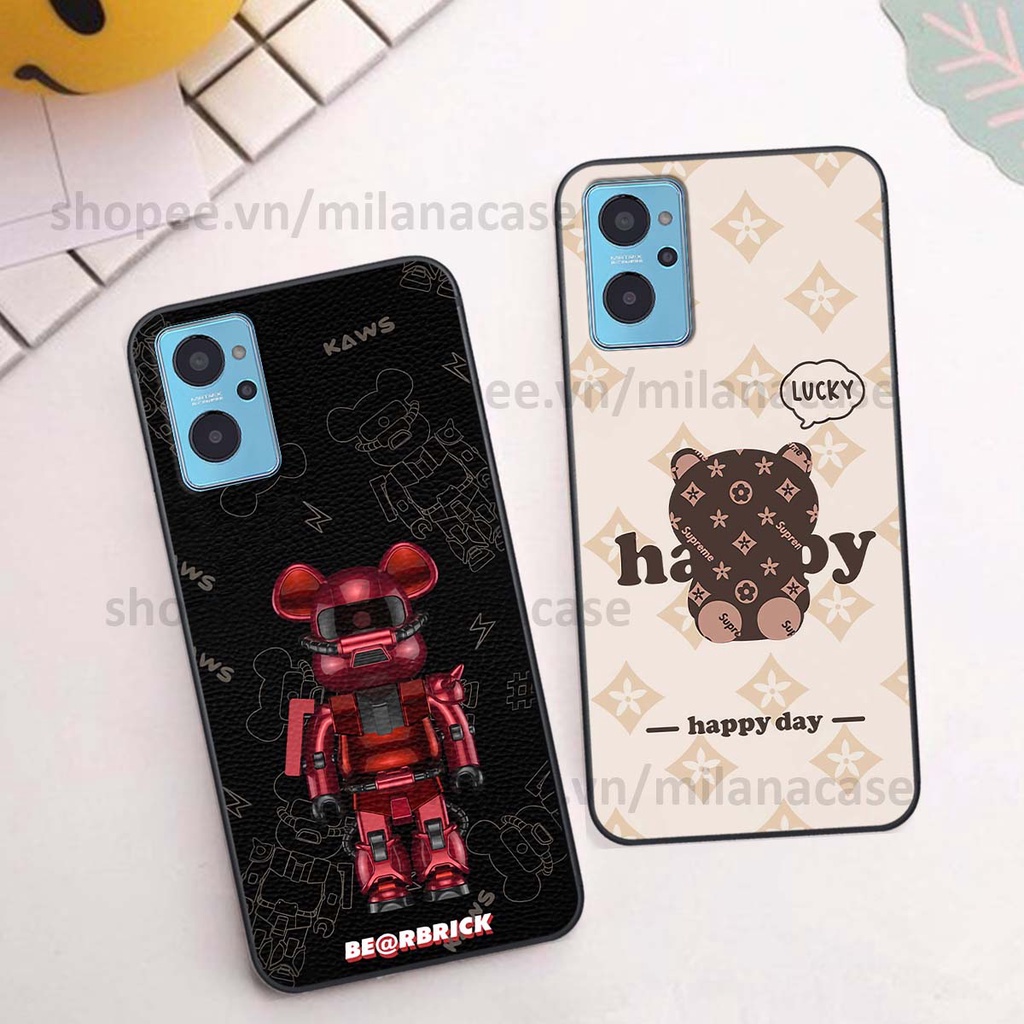 Ốp Realme 9i gấu be@rBrick gấu Teddy Kaws siêu đẹp, phong cách, cá tính
