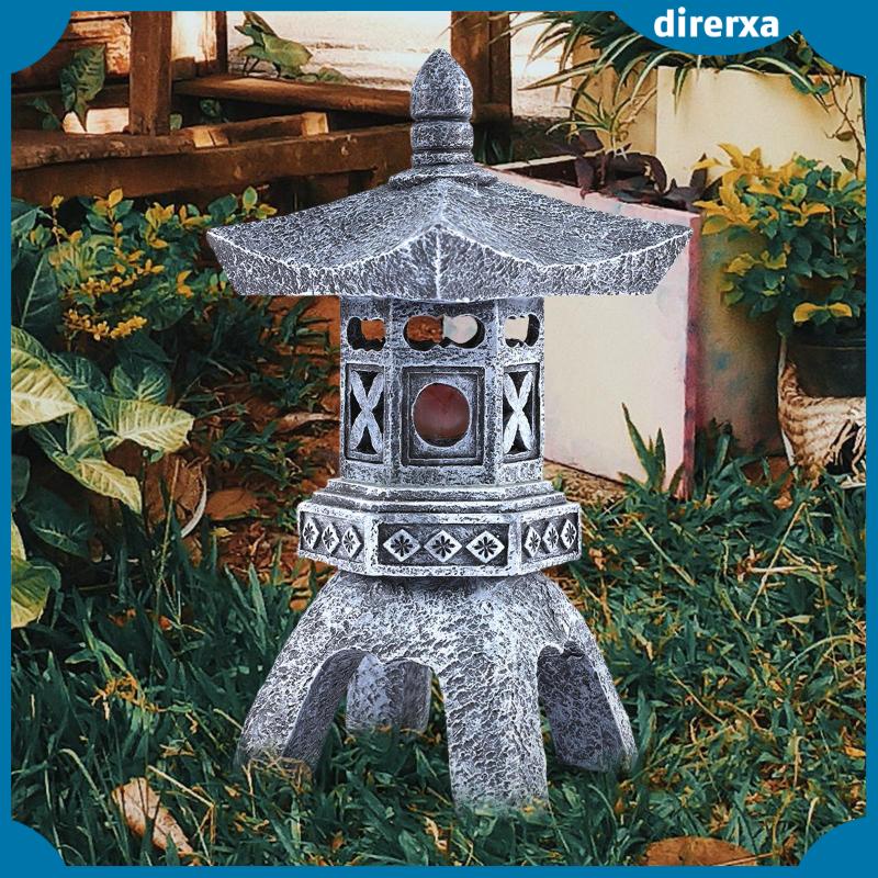 Đèn Lồng Bằng Đá Polyresin Điêu Khắc Trang Trí Lối Đi Sân Vườn Ngoài Trời Châu Á Zen Asia