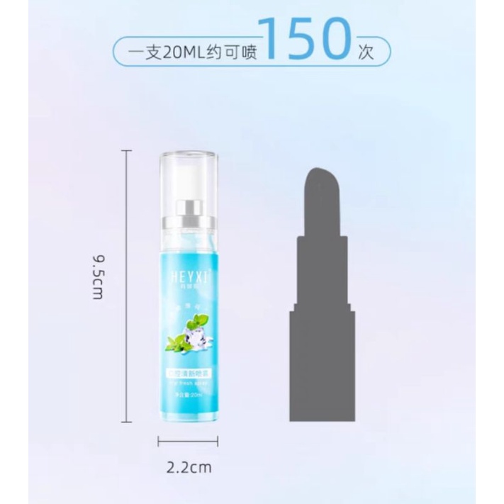 Xịt thơm miệng dạng chai Heyxi 20ML mẫu mới