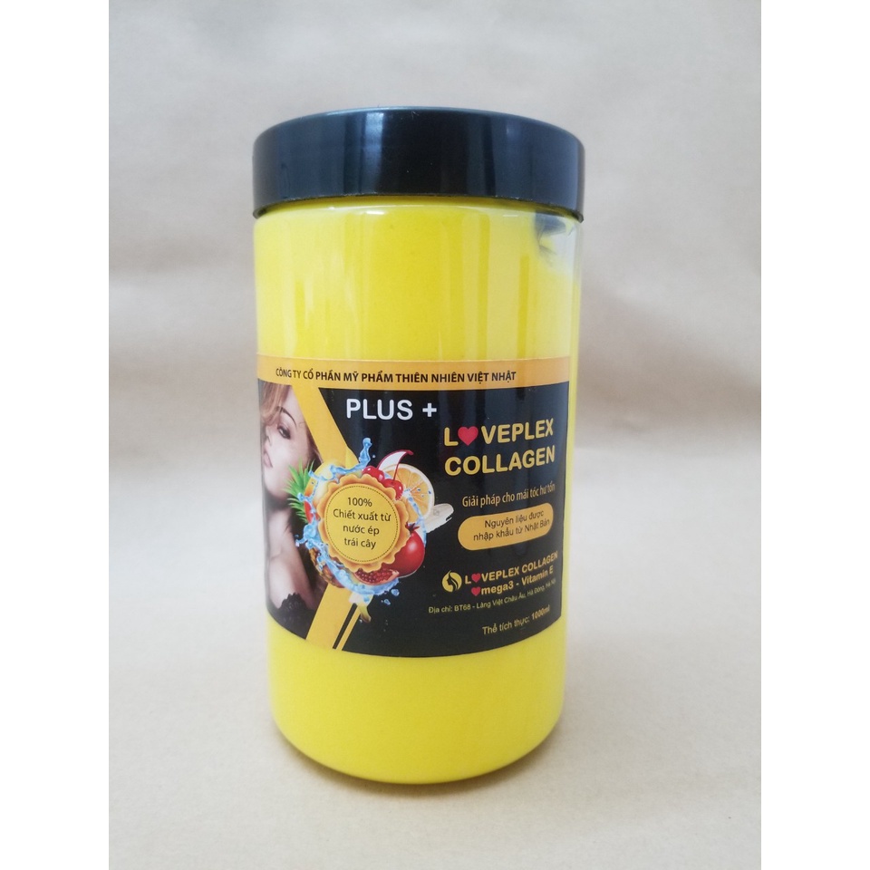 Hấp Collagen men sống LOVEPLEX hũ 1000ml AZ008