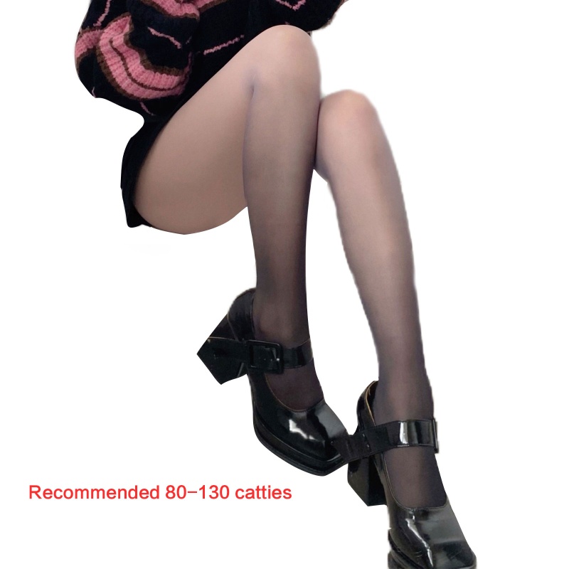 Quần Tất xiangbao Mỏng Màu Sắc Tương Phản Phong Cách Vintage Dành Cho Nữ