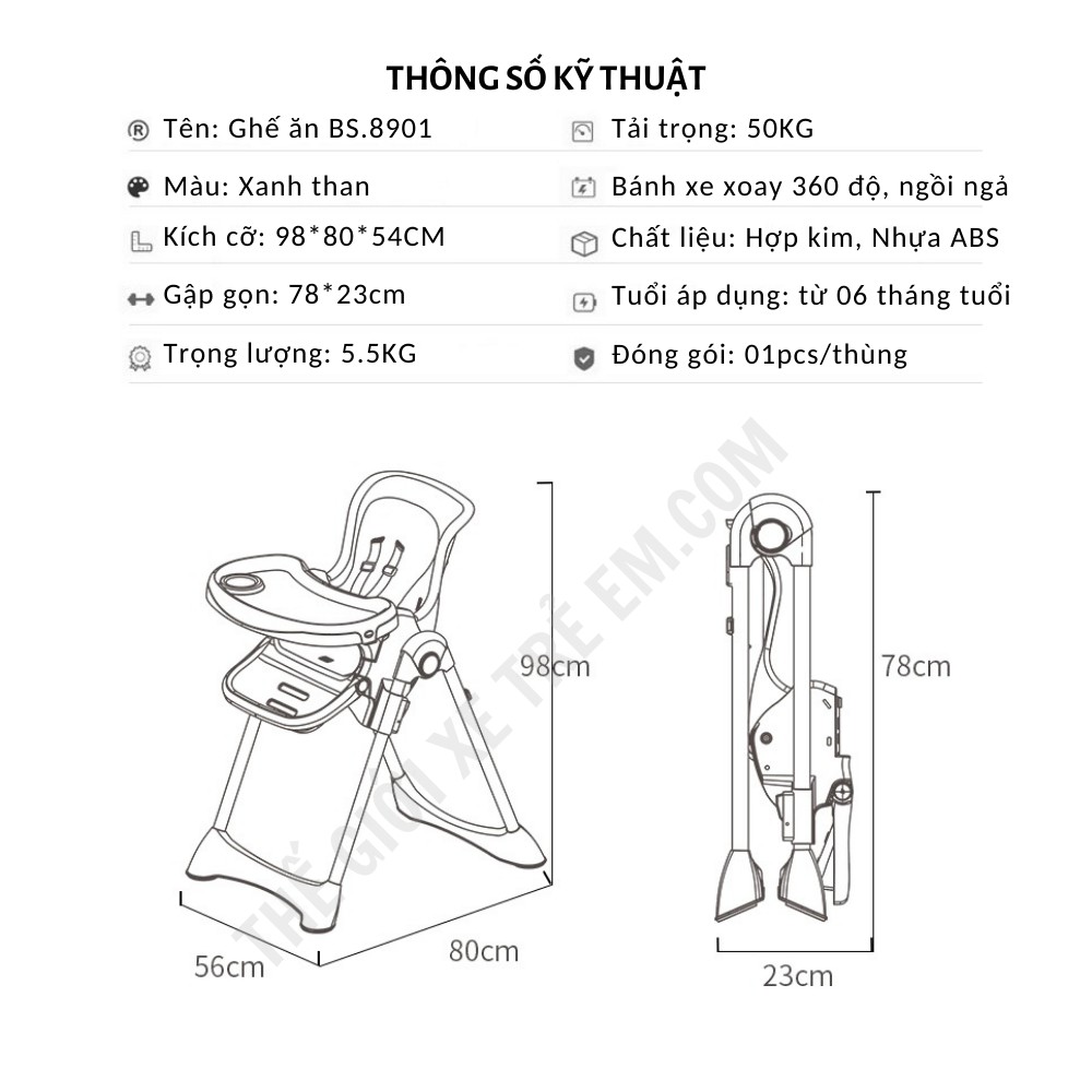 Ghế ngồi đa năng cho bé Best Baby BS.8901