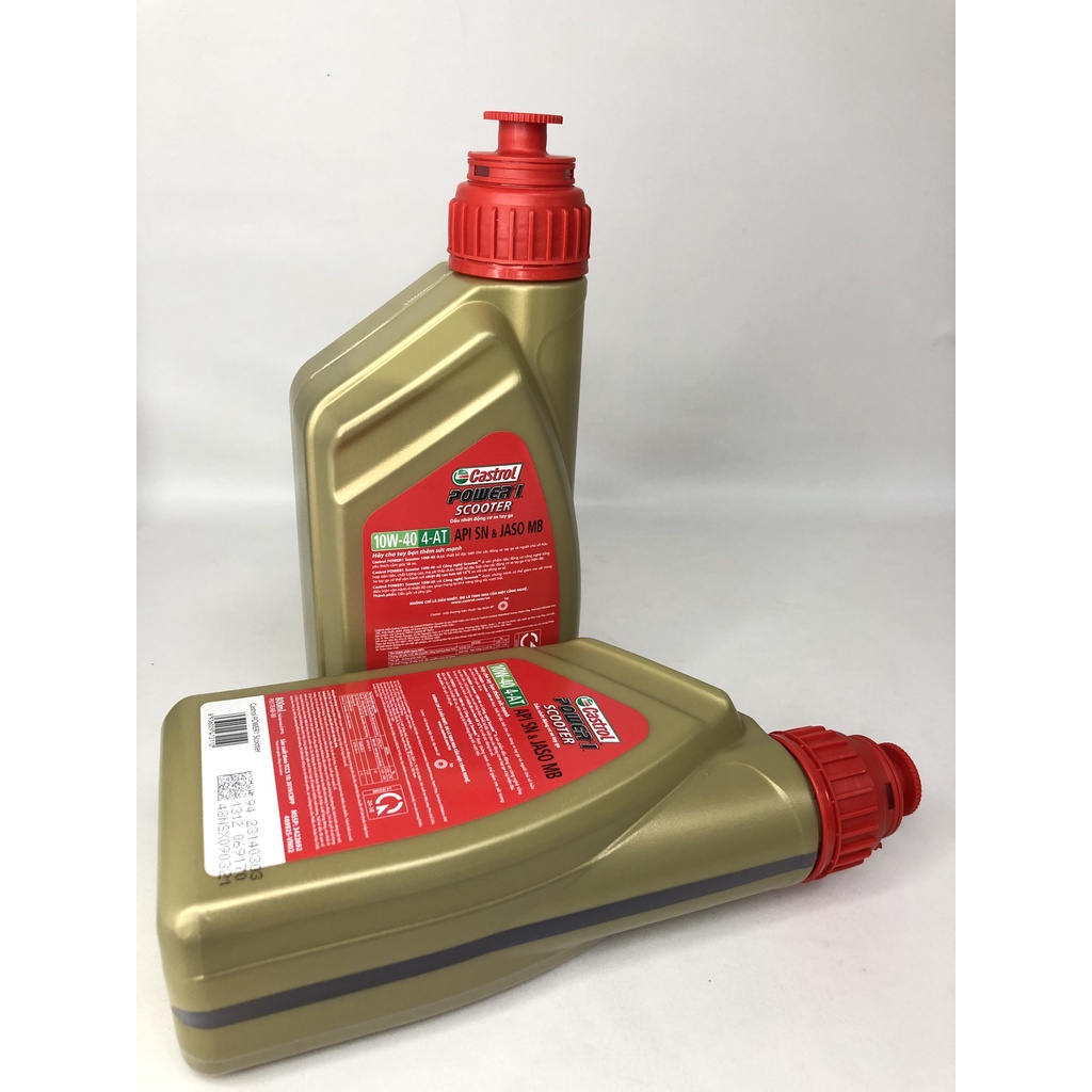 Dầu nhớt xe ga Castrol Power 1 Scooter Mẫu mới 2021