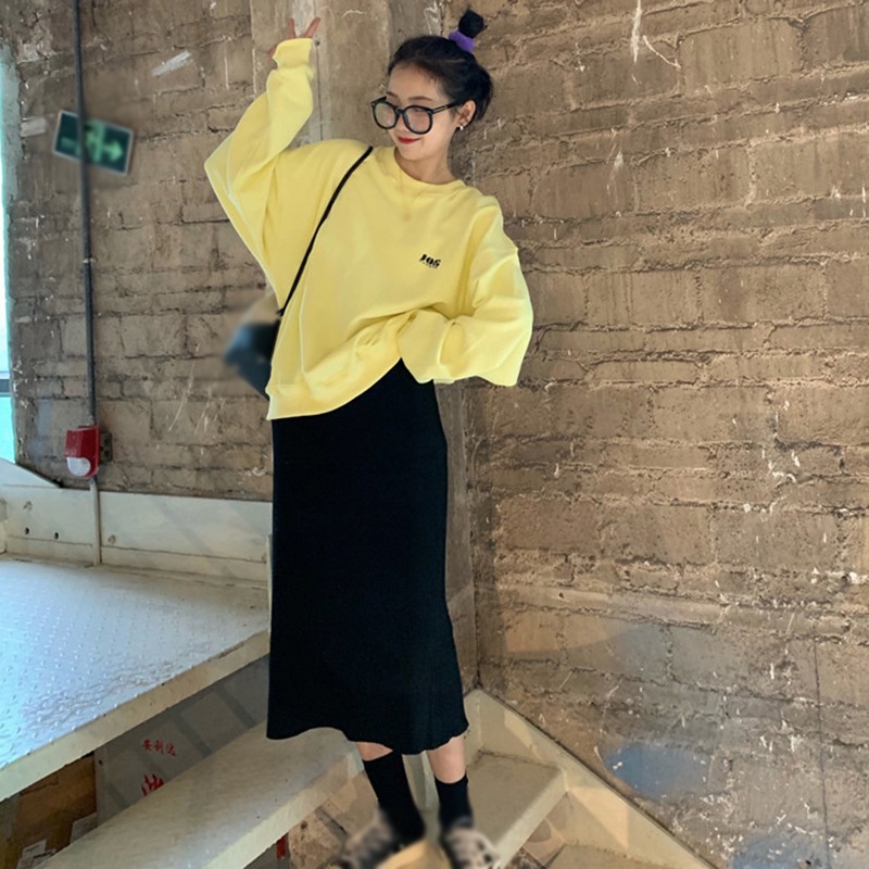 Áo thun nữ tay dài in chữ thời trang trẻ trung