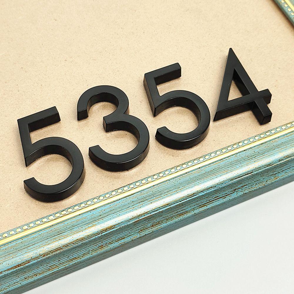 YIYU Nhãn Dán Trang Trí Cửa Tủ Tự Dính Họa Tiết Số 1 0-9 Độc Đáo