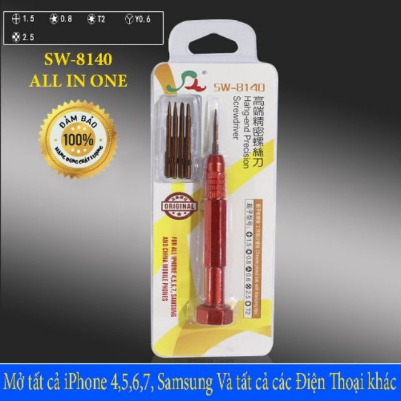 Bộ Tua Vít Mở Điện Thoại iPhone 4,5,6,7,8,X và Tất cả điện thoại khác - SW8140