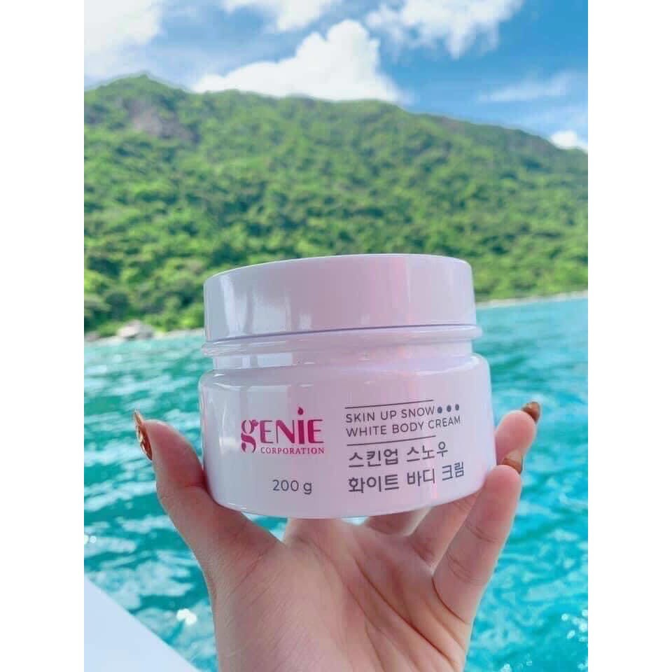Kem Body Tinh Thể Nước GENIE SKIN UP SNOW WHITE BODY CREAM 200G [CHÍNH HÃNG] | BigBuy360 - bigbuy360.vn
