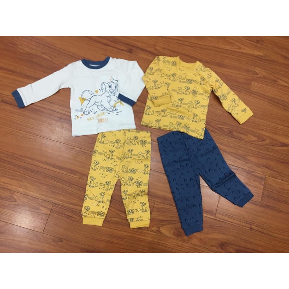 Set 2 bộ cotton con hổ vàng bé trai George
