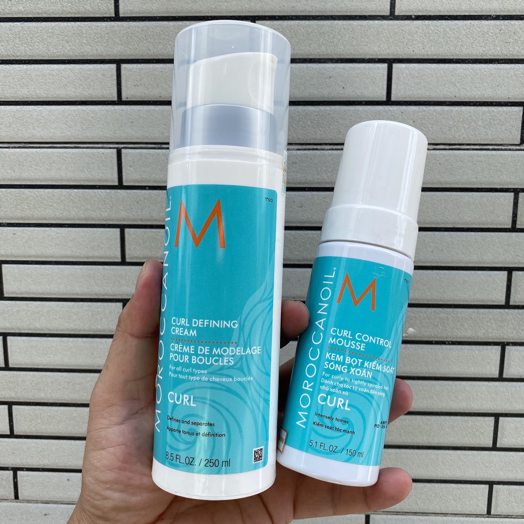 [Chính hãng ] Kem bọt kiểm soát sóng xoăn Curl Control Mousse Moroccanoil 150ml (chính hãng)