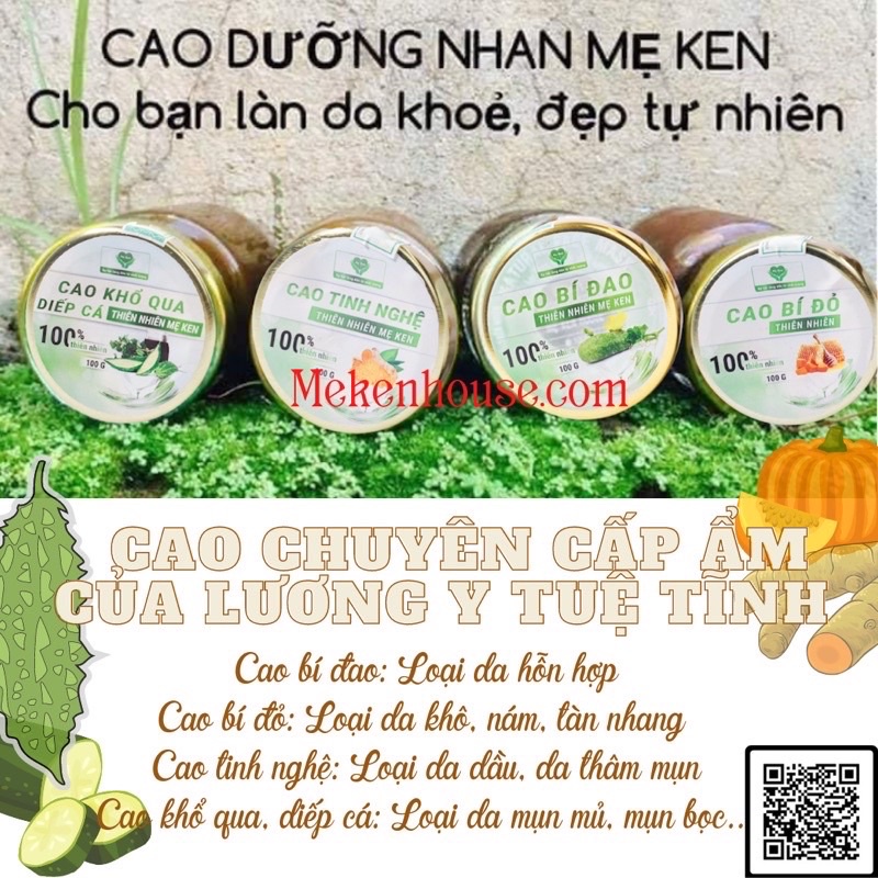 CÁC LOẠI MẶT NẠ CAO DƯỠNG NHAN MẸ KEN