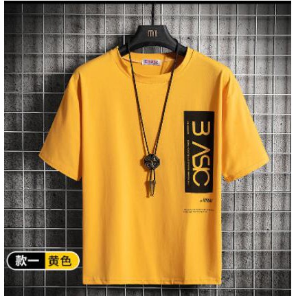 Áo thun tay ngắn in họa tiết phong cách Hàn Quốc cá tính cho nam | BigBuy360 - bigbuy360.vn