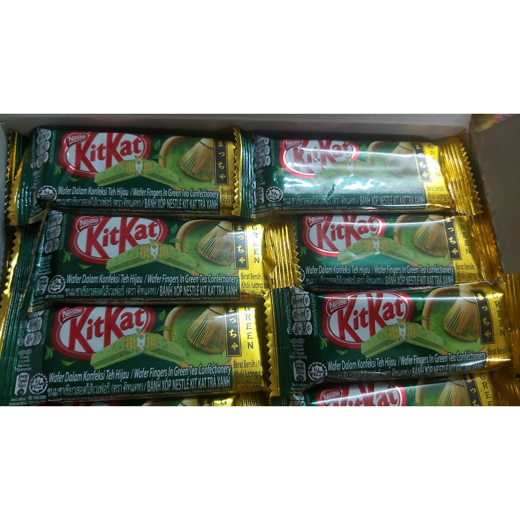 Kit Kat Trà Xanh 2F 17g (1 hộp 48 thanh x 17gr)