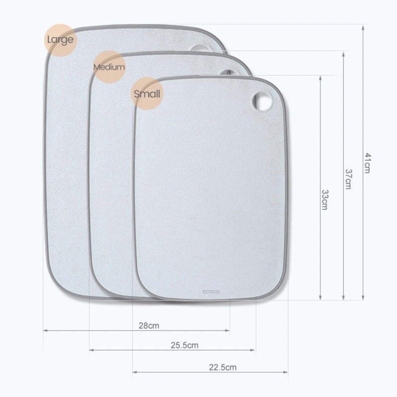 Thớt nhựa lúa mạch kháng khuẩn cao cấp Ecoco - Ecoco 1805