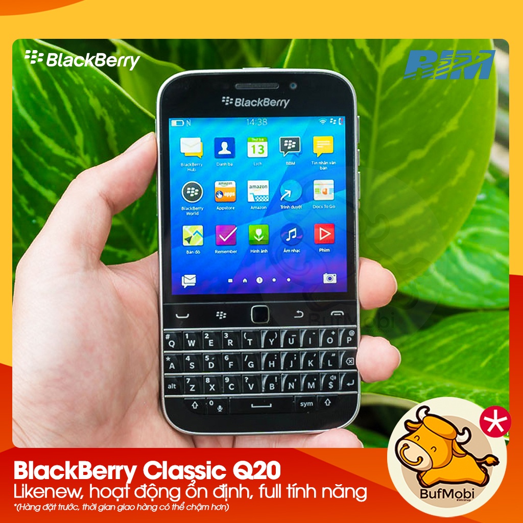 Điện thoại Blackberry Classic Q20 Likenew sử dụng tốt, máy nguyên bản