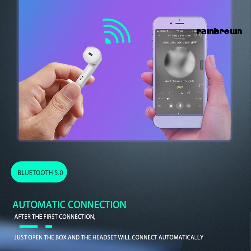 Bộ Tai Nghe Không Dây Bluetooth 5.0 Rej / X12 Tws Kèm Hộp Sạc